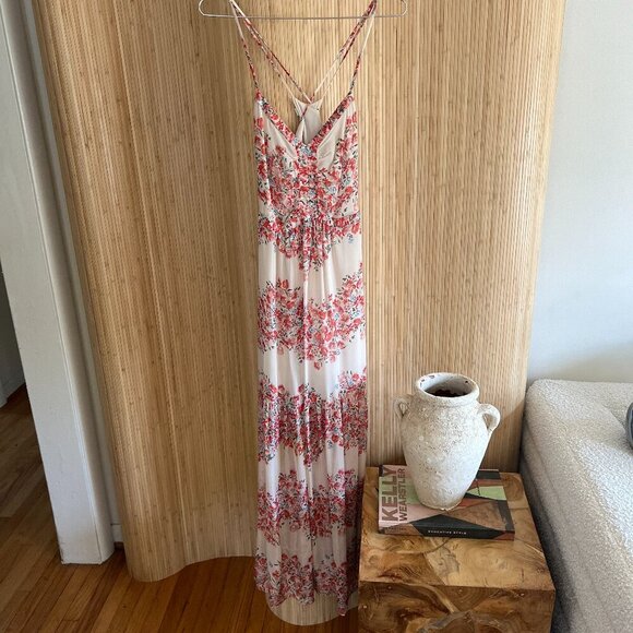 Intermix Floral Silk Dress - Picture 2 of 7
